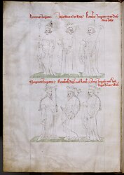 Zbraslavská kronika, 14. století, panovníci – Jindřich VII., Jan Lucemburský, Karel IV. s manželkami